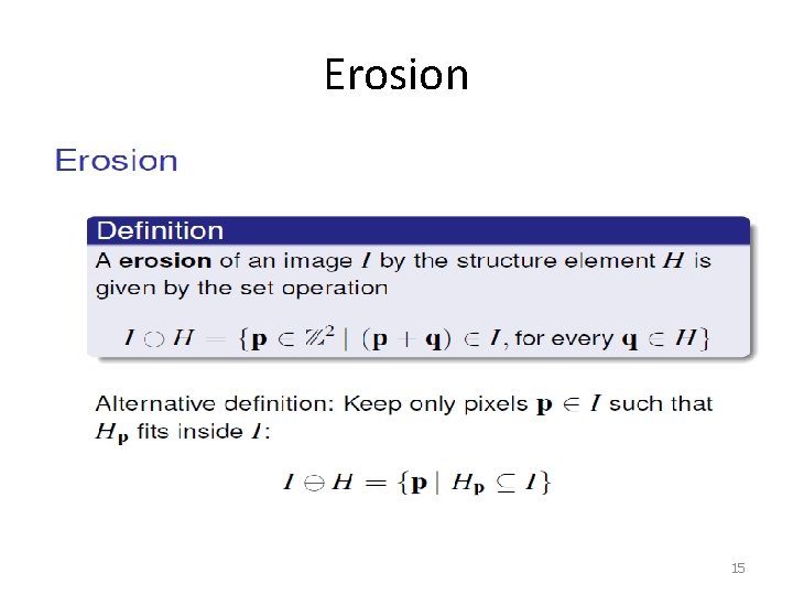 Erosion 15 