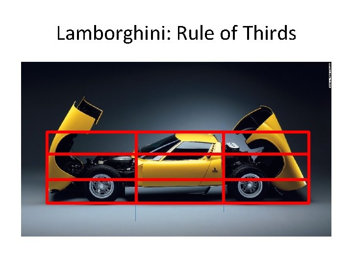 Lamborghini: Rule of Thirds 