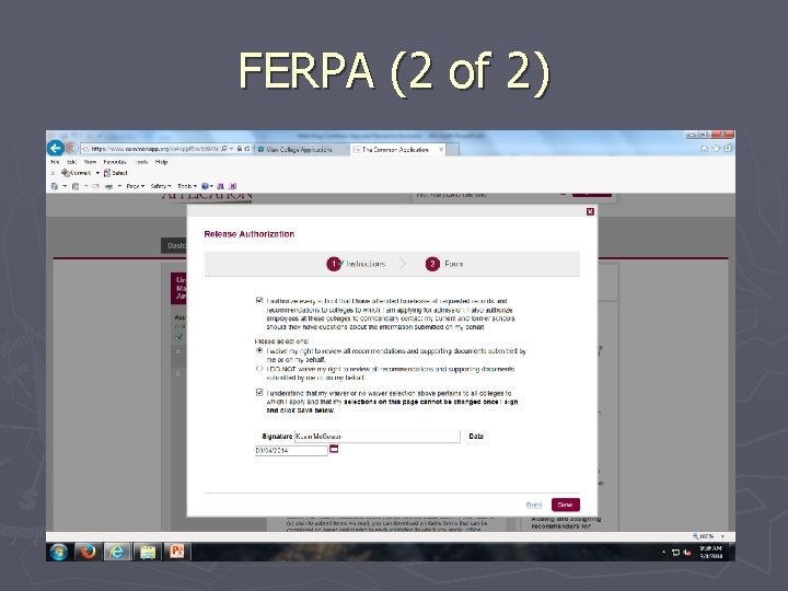 FERPA (2 of 2) 