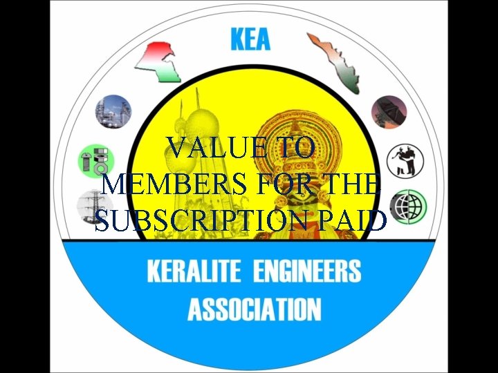 VALUE TO MEMBERS FOR THE SUBSCRIPTION PAID 