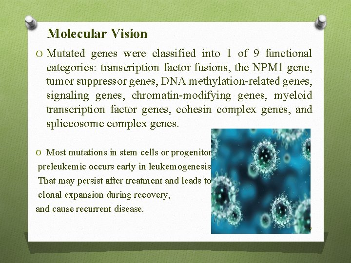 Molecular Vision O Mutated genes were classified into 1 of 9 functional categories: transcription