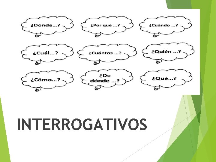 “ ” INTERROGATIVOS 