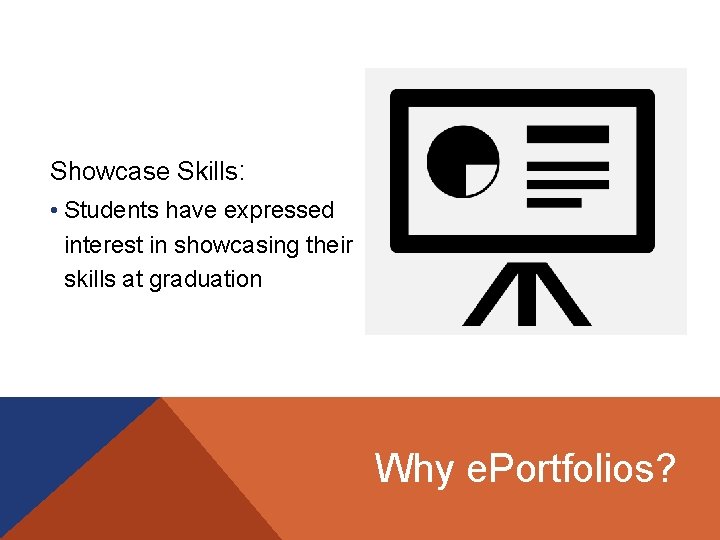 Showcase Skills: • Students have expressed interest in showcasing their skills at graduation Why