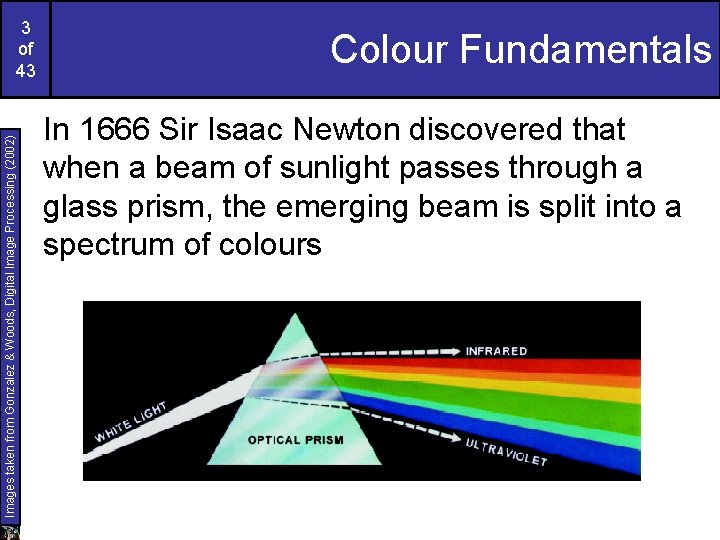 Images taken from Gonzalez & Woods, Digital Image Processing (2002) 3 of 43 Colour