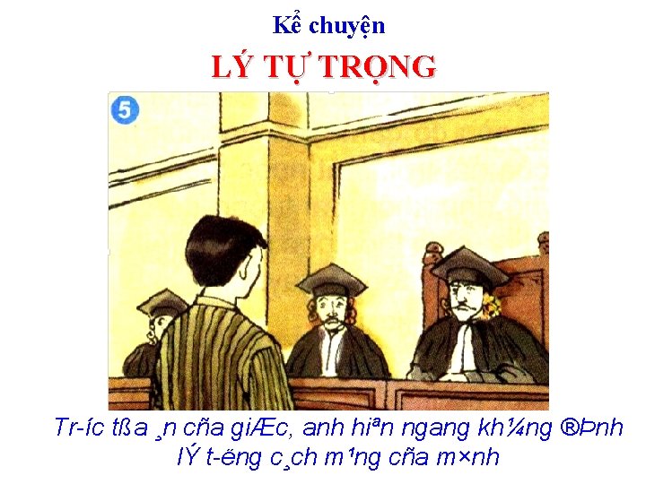 Kể chuyện LÝ TỰ TRỌNG Tr íc tßa ¸n cña giÆc, anh hiªn ngang