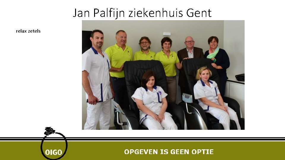 Jan Palfijn ziekenhuis Gent relax zetels 