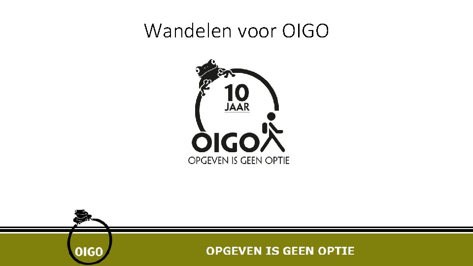 Wandelen voor OIGO 