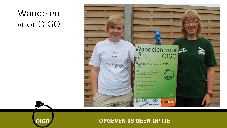 Wandelen voor OIGO 