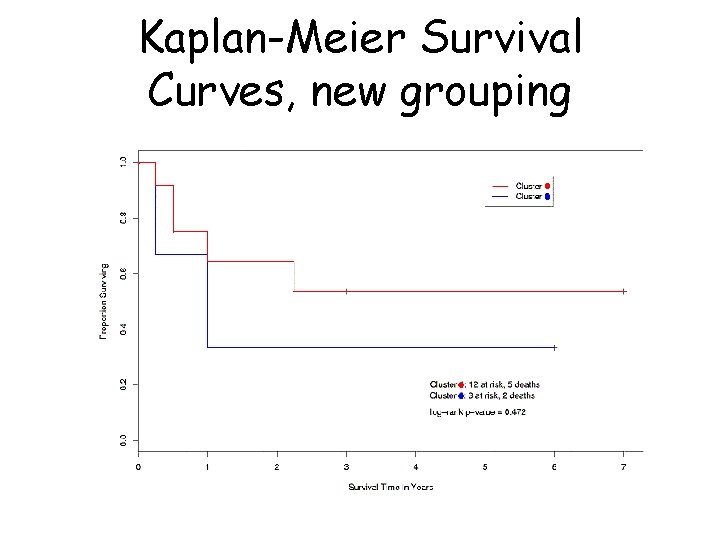 Kaplan-Meier Survival Curves, new grouping Kaplan-Meier Survival Curves, new grouping