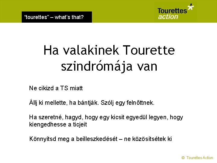 “tourettes” – what’s that? Ha valakinek Tourette szindrómája van Ne cikizd a TS miatt