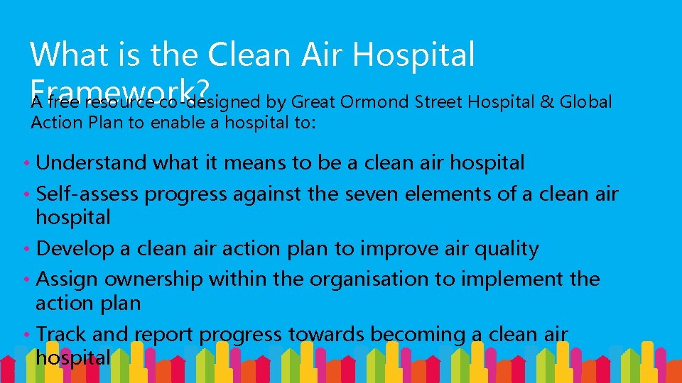 What is the Clean Air Hospital Framework? A free resource co-designed by Great Ormond