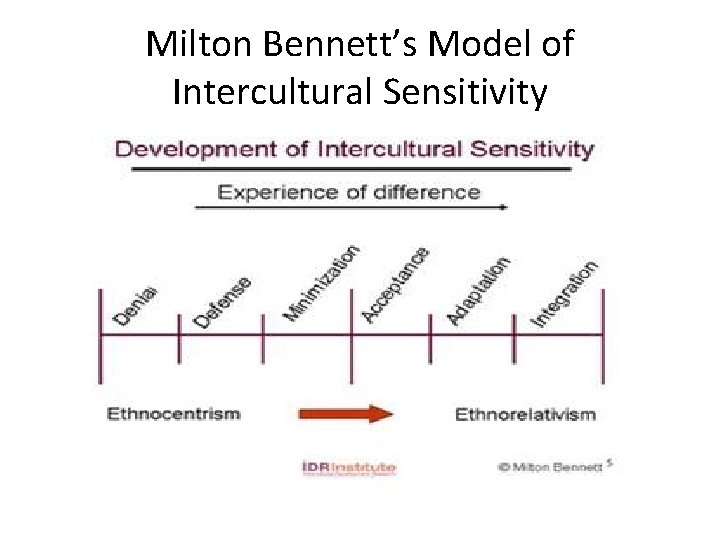 Milton Bennett’s Model of Intercultural Sensitivity 