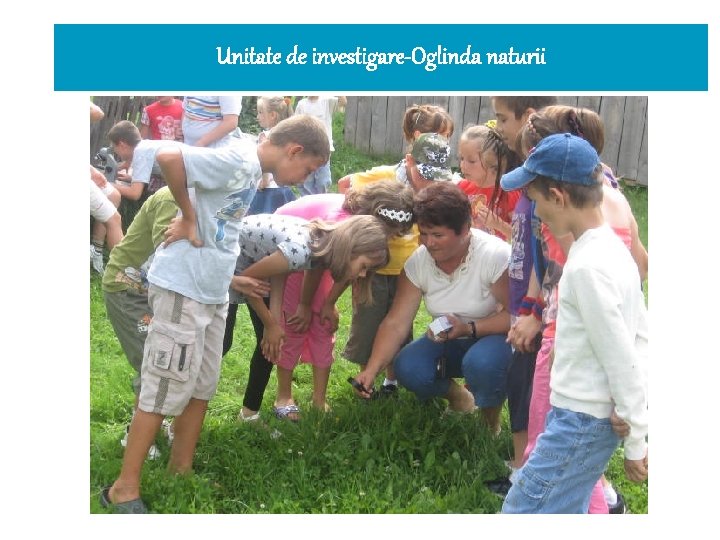 Unitate de investigare-Oglinda naturii 