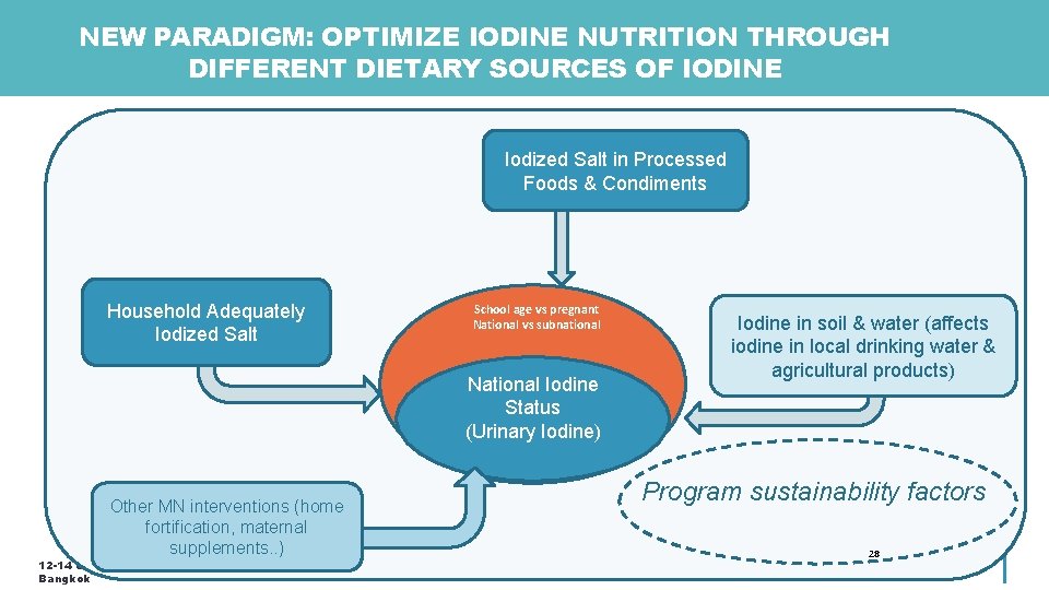 NEW PARADIGM: OPTIMIZE IODINE NUTRITION THROUGH DIFFERENT DIETARY SOURCES OF IODINE Iodized Salt in