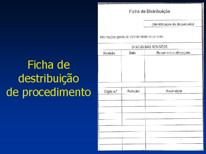 Ficha de destribuição de procedimento 24 