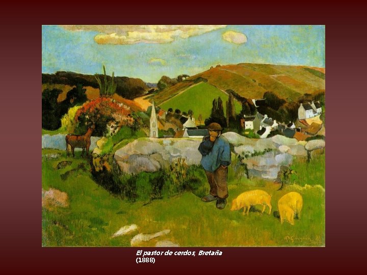 El pastor de cerdos, Bretaña (1888) 