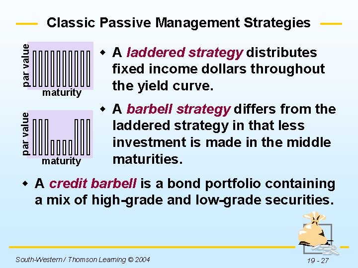 par value Classic Passive Management Strategies maturity w A laddered strategy distributes fixed income