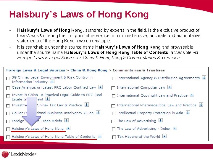 Halsbury’s Laws of Hong Kong • • Halsbury’s Laws of Hong Kong, authored by