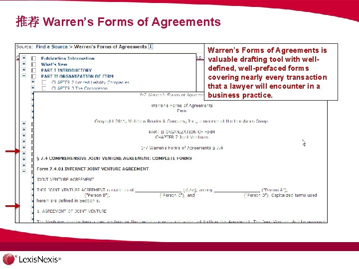 推荐 Warren’s Forms of Agreements is valuable drafting tool with welldefined, well-prefaced forms covering