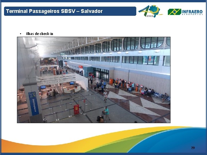 Terminal Passageiros SBSV – Salvador • Ilhas de check-in 29 