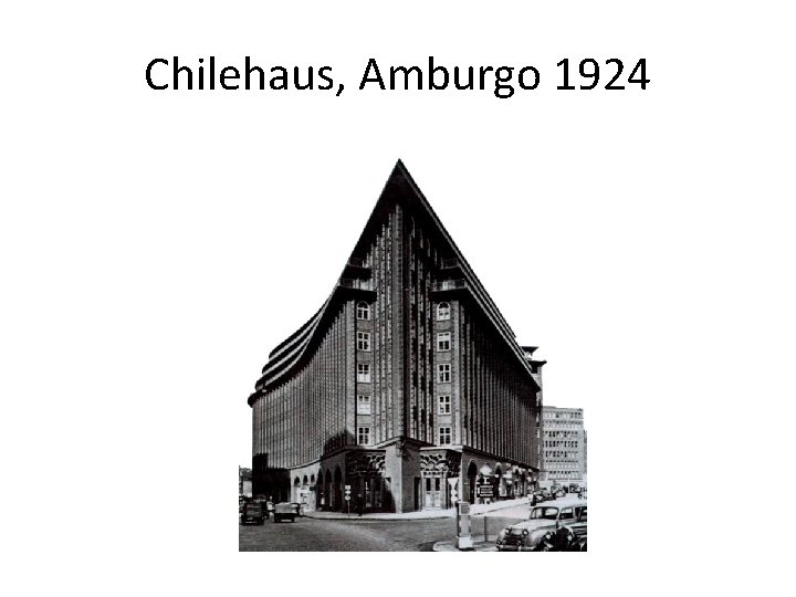 Chilehaus, Amburgo 1924 