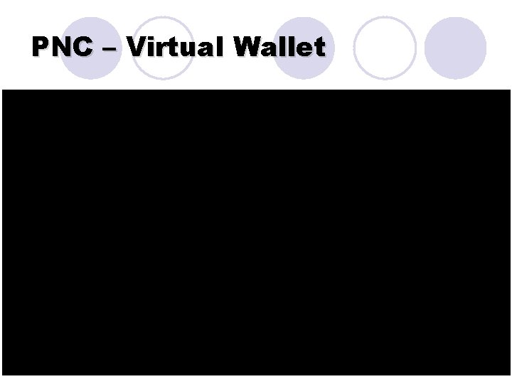 PNC – Virtual Wallet 