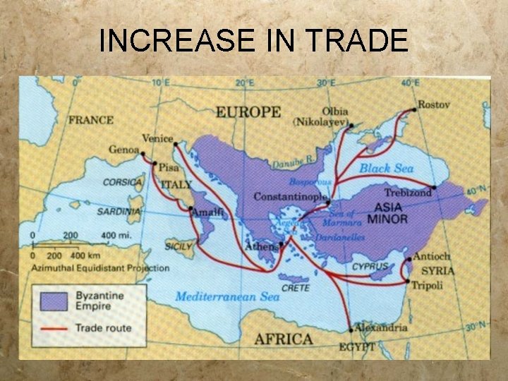 INCREASE IN TRADE 