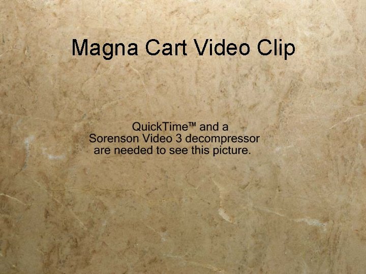 Magna Cart Video Clip 