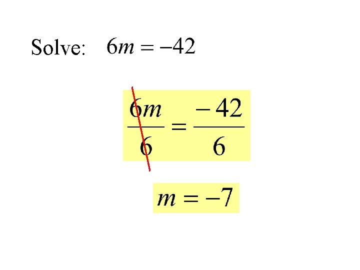 Solve: 