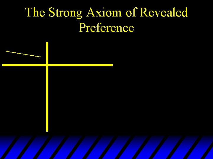 The Strong Axiom of Revealed Preference 