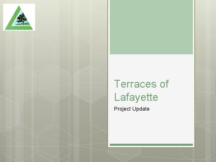 Terraces of Lafayette Project Update 