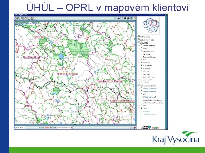 ÚHÚL – OPRL v mapovém klientovi 