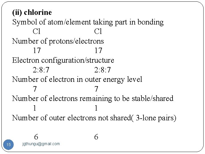 2012 Chemical Bonding and structure Comprehensive tutorial notes