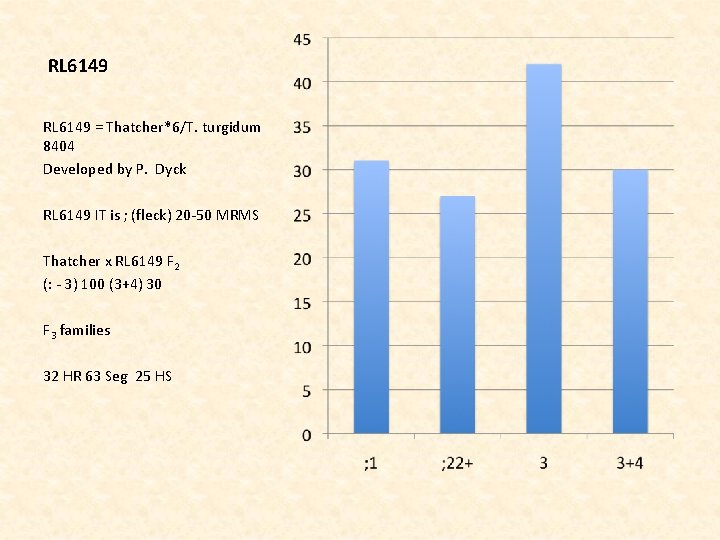 RL 6149 = Thatcher*6/T. turgidum 8404 Developed by P. Dyck RL 6149 IT is