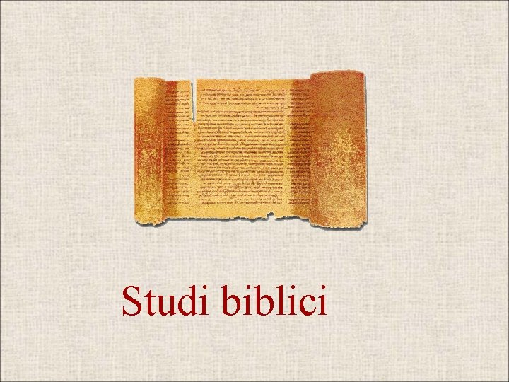 Studi biblici 