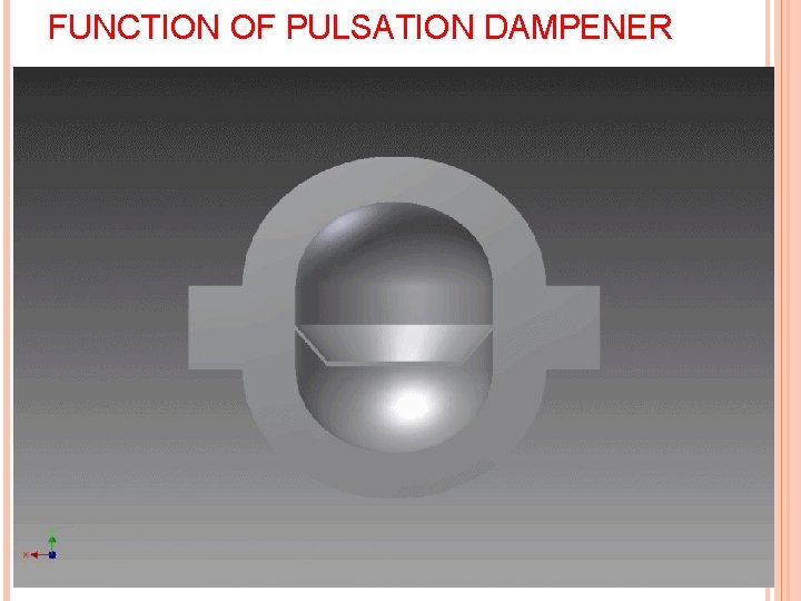 FUNCTION OF PULSATION DAMPENER 
