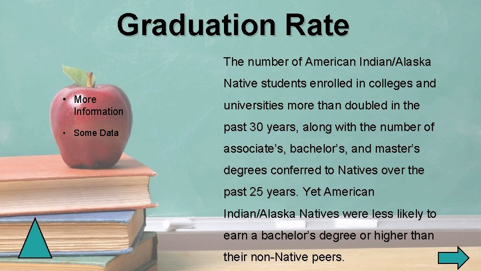 Graduation Rate The number of American Indian/Alaska Native students enrolled in colleges and •