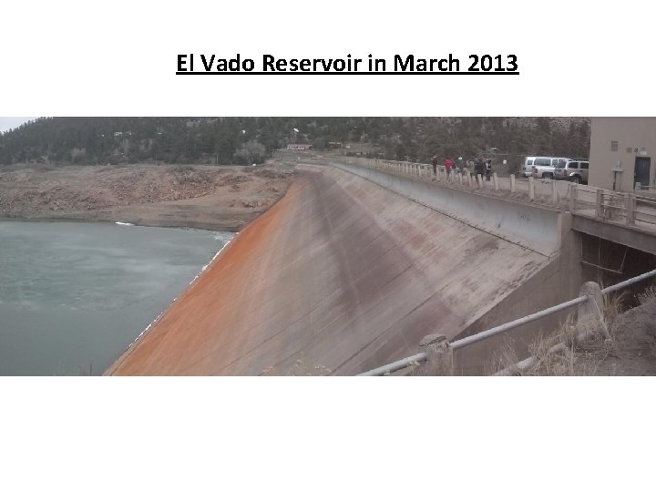 El Vado Reservoir in March 2013 