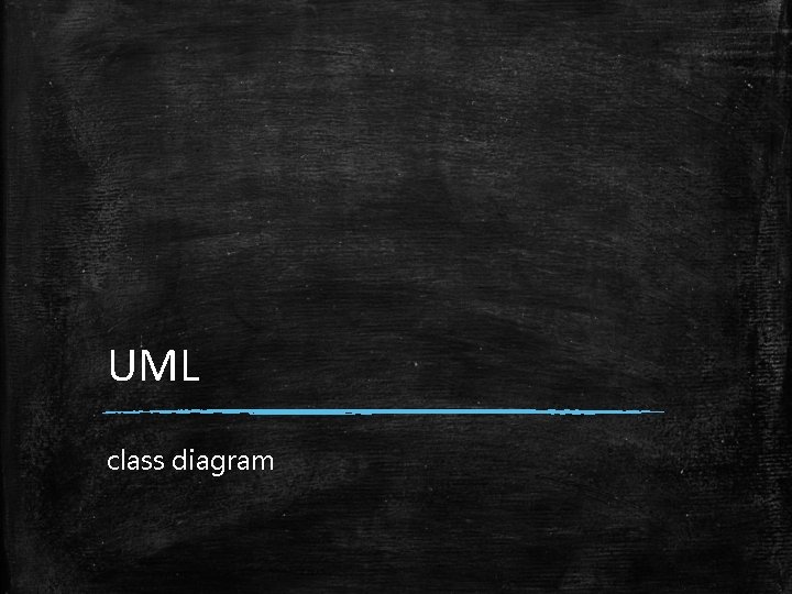 UML class diagram 