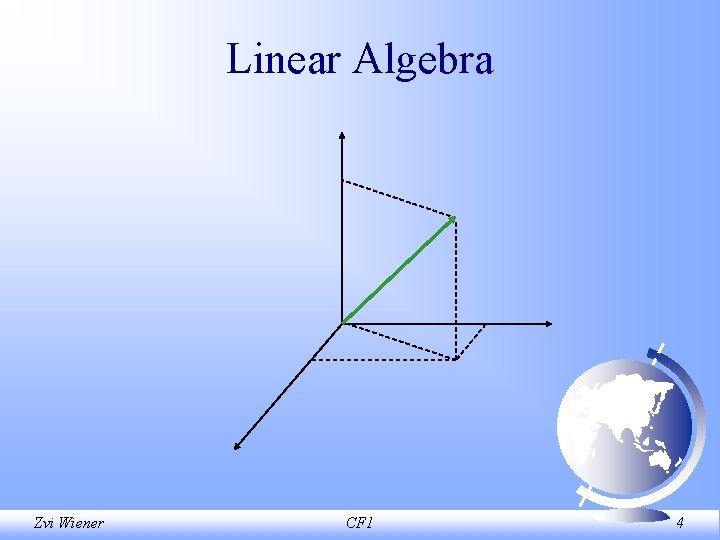 Linear Algebra Zvi Wiener CF 1 4 