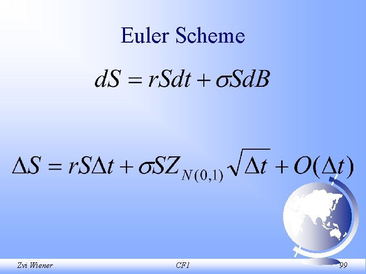 Euler Scheme Zvi Wiener CF 1 99 