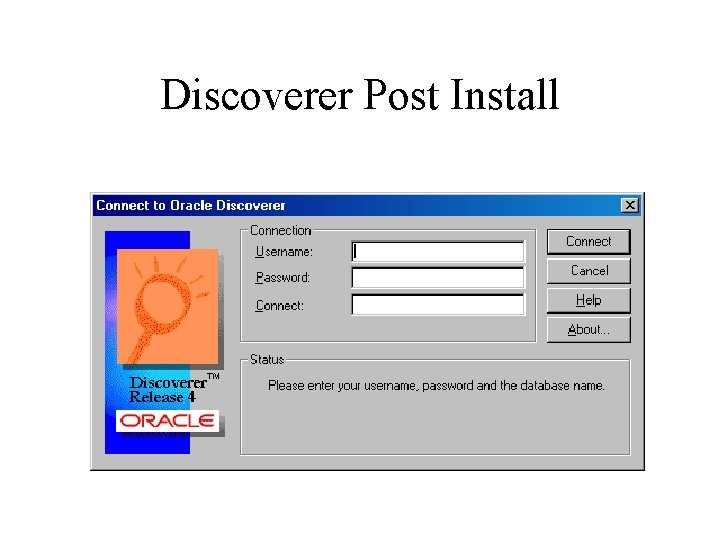Discoverer Post Install 