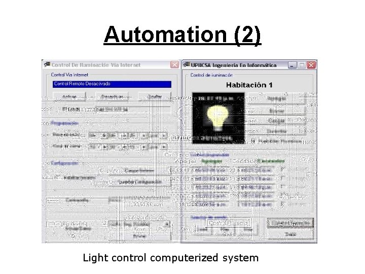 Automation (2) Light control computerized system 
