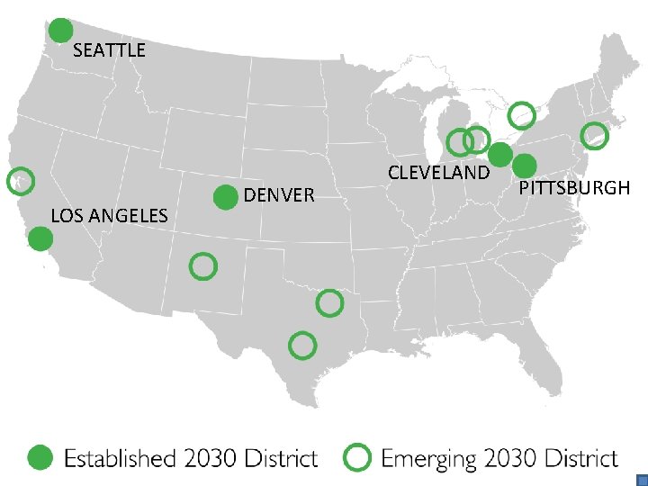 SEATTLE LOS ANGELES DENVER CLEVELAND PITTSBURGH 