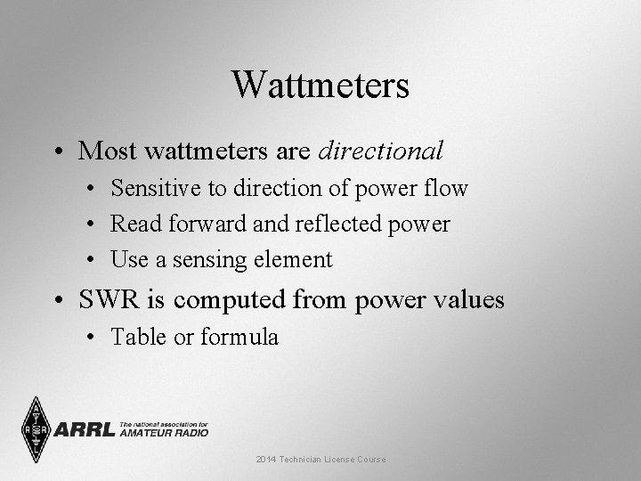 Wattmeters • Most wattmeters are directional • Sensitive to direction of power flow •