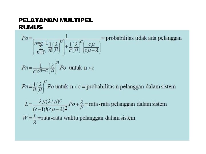 PELAYANAN MULTIPEL RUMUS 