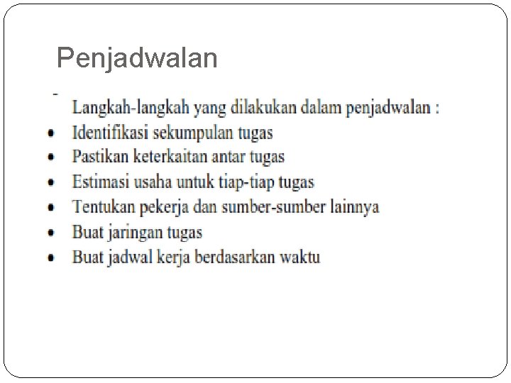 Penjadwalan 