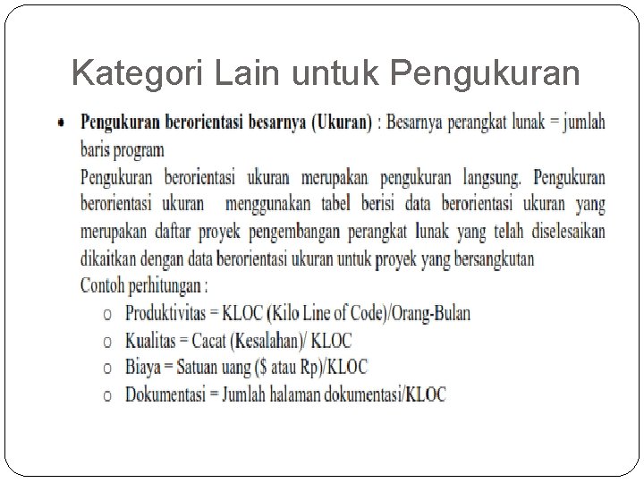 Kategori Lain untuk Pengukuran 