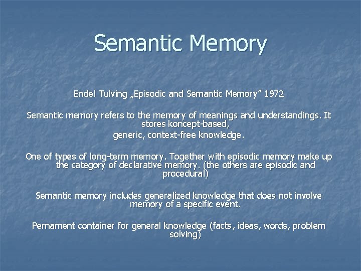 Semantic Memory Architecture for Knowledge Acquisition and Management