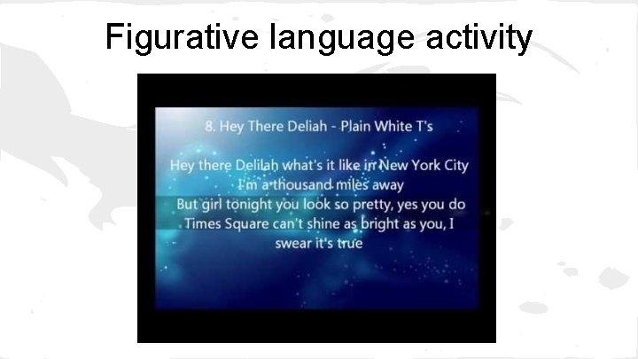 Figurative language activity 